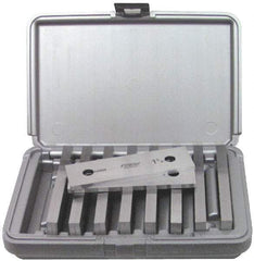 Fowler - 18 Piece, 6 Inch Long Alloy Steel Parallel Set - 3/4 to 1-3/4 Inch High, 1/4 Inch Thick, 52-58 RC Hardness, Sold as 9 Pair - Exact Tool & Supply