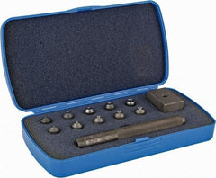 US Airtool - 1/16 to 3/16" Hand Flaring Kit - Adapto Kit for Semi-Tubular Rivets - Exact Tool & Supply