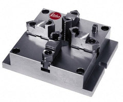 Atlas Workholding - 6" Chuck Diam, 0.16 to 5.04" External Chucking Diam, Low Profile Machining Chuck - 5.67" Bolt Hole Spacing, 1.57" Through Hole, 2.17 to 5.04" Internal Chucking Diam, 8.46" Base Len x 6-1/2" Base Width x 2.24" Base Height - Exact Tool & Supply