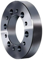 Pratt Burnerd America - Adapter Back Plate for 8" Diam Self Centering Lathe Chucks - A1/A2-6 Mount, 2-1/4" Through Hole Diam, Steel - Exact Tool & Supply