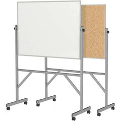 Ghent - Whiteboards & Magnetic Dry Erase Boards Type: Reversible Dry Erase/Corkboard Height (Inch): 78-1/4 - Exact Tool & Supply