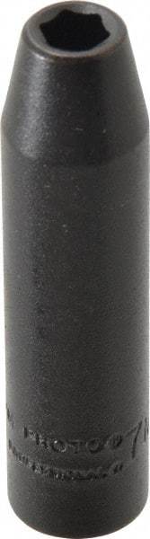 Proto - 3/8" Drive 7mm Deep Impact Socket - 6 Points, 2-47/64" OAL - Exact Tool & Supply