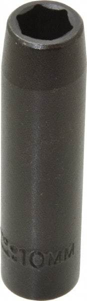 Proto - 3/8" Drive 10mm Deep Impact Socket - 6 Points, 2-47/64" OAL - Exact Tool & Supply