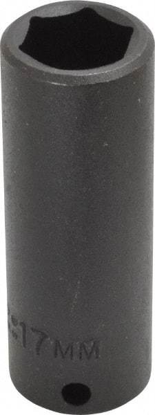 Proto - 3/8" Drive 17mm Deep Impact Socket - 6 Points, 2-47/64" OAL - Exact Tool & Supply