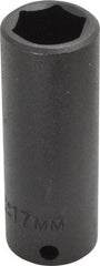 Proto - 3/8" Drive 17mm Deep Impact Socket - 6 Points, 2-47/64" OAL - Exact Tool & Supply