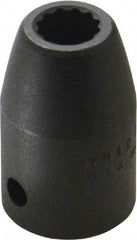 Proto - 1/2" Drive 3/8" Standard Impact Socket - 12 Points, 1-1/2" OAL - Exact Tool & Supply