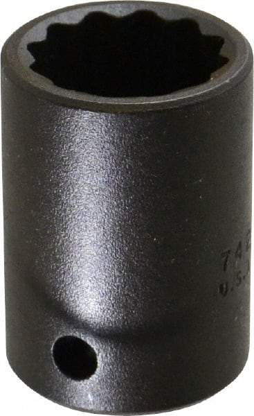 Proto - 1/2" Drive 13/16" Standard Impact Socket - 12 Points, 1-5/8" OAL - Exact Tool & Supply