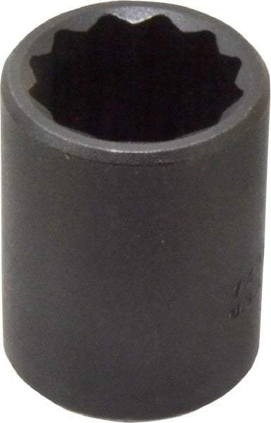 Proto - 1/2" Drive 15/16" Standard Impact Socket - 12 Points, 1-3/4" OAL - Exact Tool & Supply
