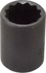 Proto - 1/2" Drive 15/16" Standard Impact Socket - 12 Points, 1-3/4" OAL - Exact Tool & Supply