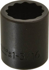 Proto - 1/2" Drive 1-3/16" Standard Impact Socket - 12 Points, 2" OAL - Exact Tool & Supply