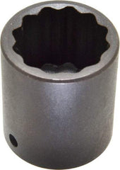 Proto - 1/2" Drive 1-1/4" Standard Impact Socket - 12 Points, 2" OAL - Exact Tool & Supply