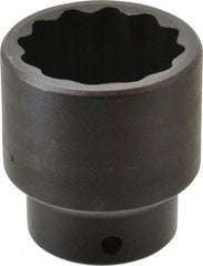 Proto - 1/2" Drive 1-1/2" Standard Impact Socket - 12 Points, 2-15/64" OAL - Exact Tool & Supply