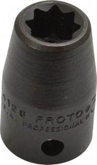 Proto - 1/2" Drive 3/8" Standard Impact Socket - 8 Points, 1-1/2" OAL - Exact Tool & Supply