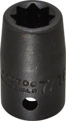Proto - 1/2" Drive 7/16" Standard Impact Socket - 8 Points, 1-1/2" OAL - Exact Tool & Supply