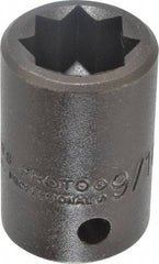 Proto - 1/2" Drive 9/16" Standard Impact Socket - 8 Points, 1-1/2" OAL - Exact Tool & Supply
