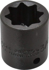 Proto - 1/2" Drive 3/4" Standard Impact Socket - 8 Points, 1-1/2" OAL - Exact Tool & Supply