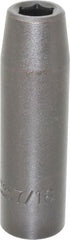 Proto - 1/2" Drive 7/16" Deep Impact Socket - 6 Points, 3-1/4" OAL - Exact Tool & Supply