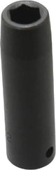 Proto - 1/2" Drive 1/2" Deep Impact Socket - 6 Points, 3-1/4" OAL - Exact Tool & Supply