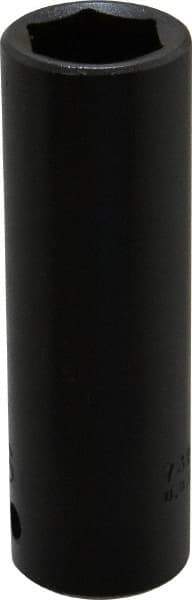 Proto - 1/2" Drive 11/16" Deep Impact Socket - 6 Points, 3-1/4" OAL - Exact Tool & Supply