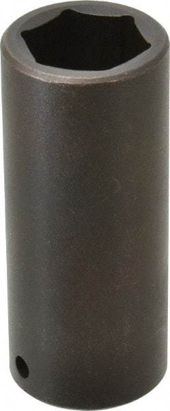 Proto - 1/2" Drive 1" Deep Impact Socket - 6 Points, 3-1/2" OAL - Exact Tool & Supply