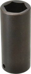 Proto - 1/2" Drive 1" Deep Impact Socket - 6 Points, 3-1/2" OAL - Exact Tool & Supply