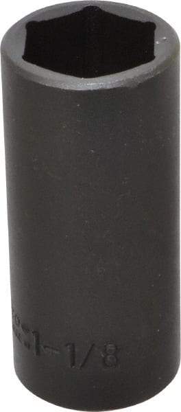Proto - 1/2" Drive 1-1/8" Deep Impact Socket - 6 Points, 3-1/2" OAL - Exact Tool & Supply