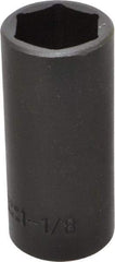 Proto - 1/2" Drive 1-1/8" Deep Impact Socket - 6 Points, 3-1/2" OAL - Exact Tool & Supply