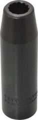 Proto - 1/2" Drive 7/16" Deep Impact Socket - 12 Points, 3-1/4" OAL - Exact Tool & Supply