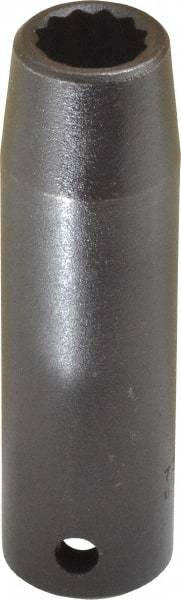 Proto - 1/2" Drive 1/2" Deep Impact Socket - 12 Points, 3-1/4" OAL - Exact Tool & Supply