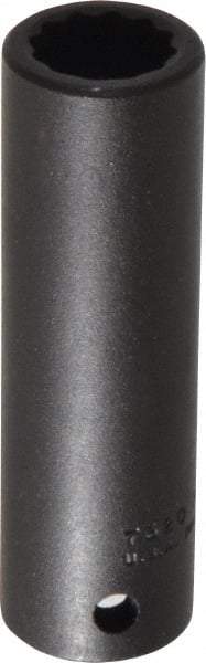 Proto - 1/2" Drive 5/8" Deep Impact Socket - 12 Points, 3-1/4" OAL - Exact Tool & Supply
