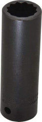 Proto - 1/2" Drive 11/16" Deep Impact Socket - 12 Points, 3-1/4" OAL - Exact Tool & Supply