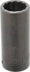 Proto - 1/2" Drive 1-1/16" Deep Impact Socket - 12 Points, 3-1/2" OAL - Exact Tool & Supply