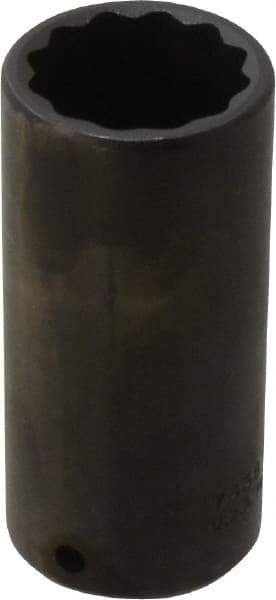 Proto - 1/2" Drive 1-3/16" Deep Impact Socket - 12 Points, 3-1/2" OAL - Exact Tool & Supply