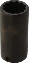 Proto - 1/2" Drive 1-3/16" Deep Impact Socket - 12 Points, 3-1/2" OAL - Exact Tool & Supply