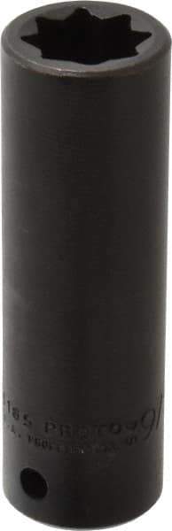 Proto - 1/2" Drive 9/16" Deep Impact Socket - 8 Points, 3-1/4" OAL - Exact Tool & Supply