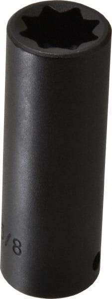 Proto - 1/2" Drive 5/8" Deep Impact Socket - 8 Points, 3-1/4" OAL - Exact Tool & Supply