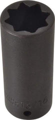 Proto - 1/2" Drive 13/16" Deep Impact Socket - 8 Points, 3-1/4" OAL - Exact Tool & Supply