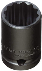 Proto - 1/2" Drive 14mm Standard Impact Socket - 12 Points, 1-1/2" OAL - Exact Tool & Supply