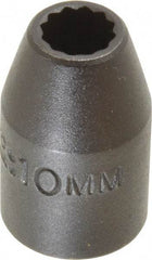 Proto - 1/2" Drive 10mm Standard Impact Socket - 12 Points, 1-1/2" OAL - Exact Tool & Supply