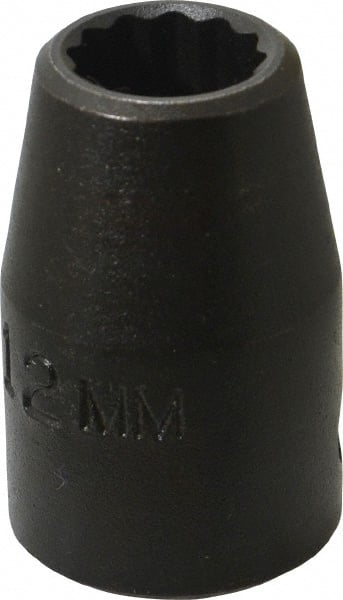 Proto - 1/2" Drive 12mm Standard Impact Socket - Exact Tool & Supply