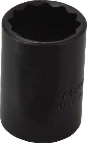 Proto - 1/2" Drive 20mm Standard Impact Socket - 12 Points, 1-1/2" OAL - Exact Tool & Supply