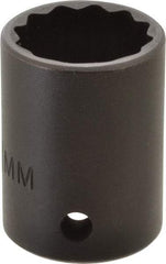 Proto - 1/2" Drive 21mm Standard Impact Socket - 12 Points, 1-1/2" OAL - Exact Tool & Supply