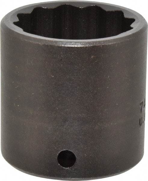 Proto - 1/2" Drive 32mm Standard Impact Socket - 12 Points, 2" OAL - Exact Tool & Supply