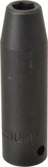 Proto - 1/2" Drive 10mm Deep Impact Socket - 6 Points, 3-1/4" OAL - Exact Tool & Supply