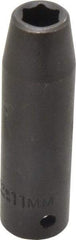 Proto - 1/2" Drive 11mm Deep Impact Socket - 6 Points, 3-1/4" OAL - Exact Tool & Supply
