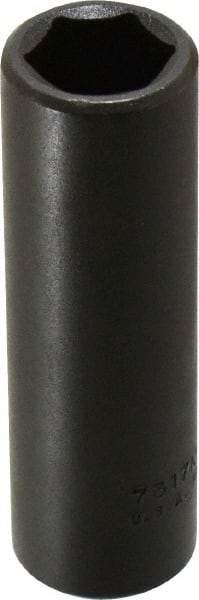 Proto - 1/2" Drive 17mm Deep Impact Socket - 6 Points, 3-1/4" OAL - Exact Tool & Supply