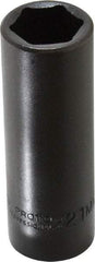 Proto - 1/2" Drive 21mm Deep Impact Socket - 6 Points, 3-1/4" OAL - Exact Tool & Supply