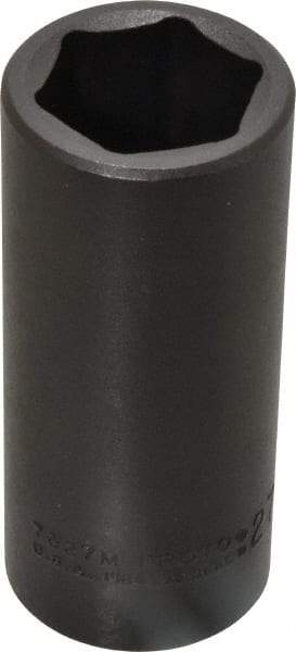 Proto - 1/2" Drive 27mm Deep Impact Socket - 6 Points, 3-1/2" OAL - Exact Tool & Supply