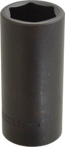 Proto - 1/2" Drive 28mm Deep Impact Socket - 6 Points, 3-1/2" OAL - Exact Tool & Supply