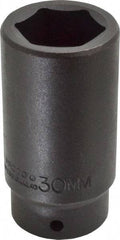 Proto - 1/2" Drive 30mm Deep Impact Socket - 6 Points, 3-1/2" OAL - Exact Tool & Supply